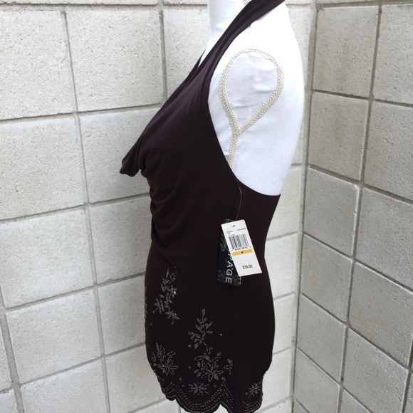 Embellished NWT Rampage Floral Halter top. - Picture 6 of 6